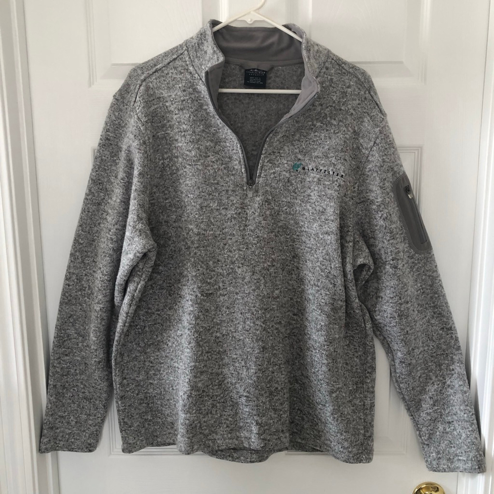 Charles River Heathered Fleece Pullover “GLATFELTER” Size XL Retail $125 - Picture 6 of 6